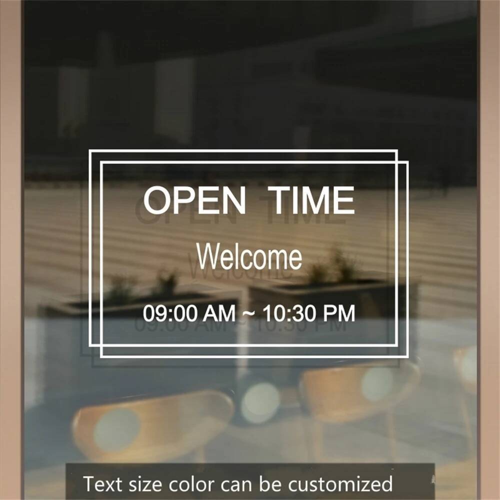 Coffee Tea Poster - Shop Opening Hours Customized Time Letter