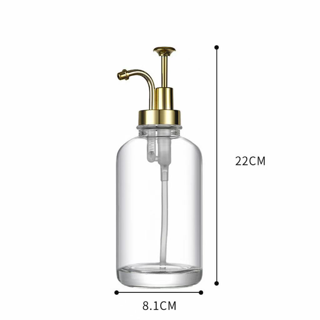 Coffee And Tea Glass - 500ml Clear Glass Dispenser Bottle, Coffee