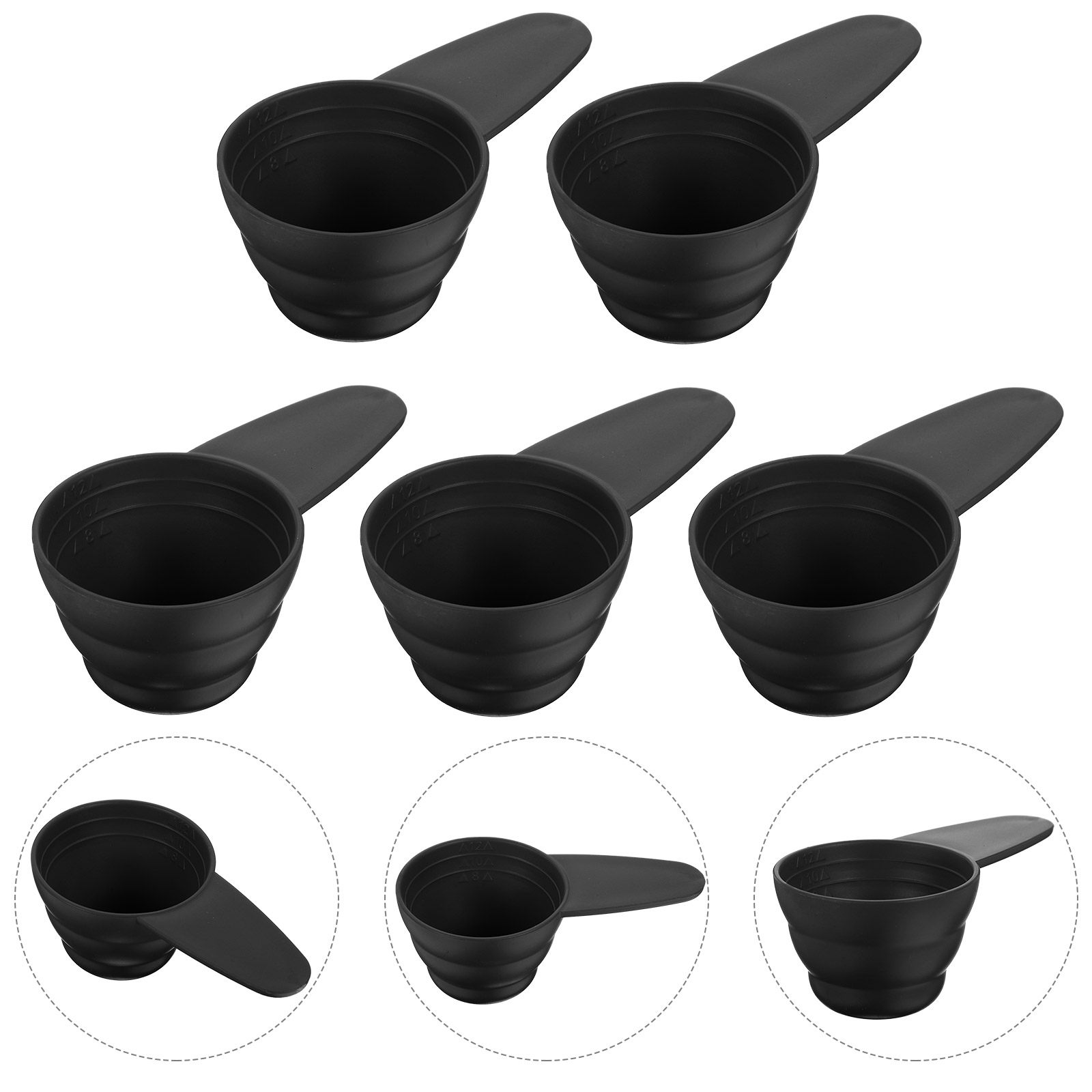 Coffee Tea Sugar - 5Pcs Measure Spoon Long Handle Coffee