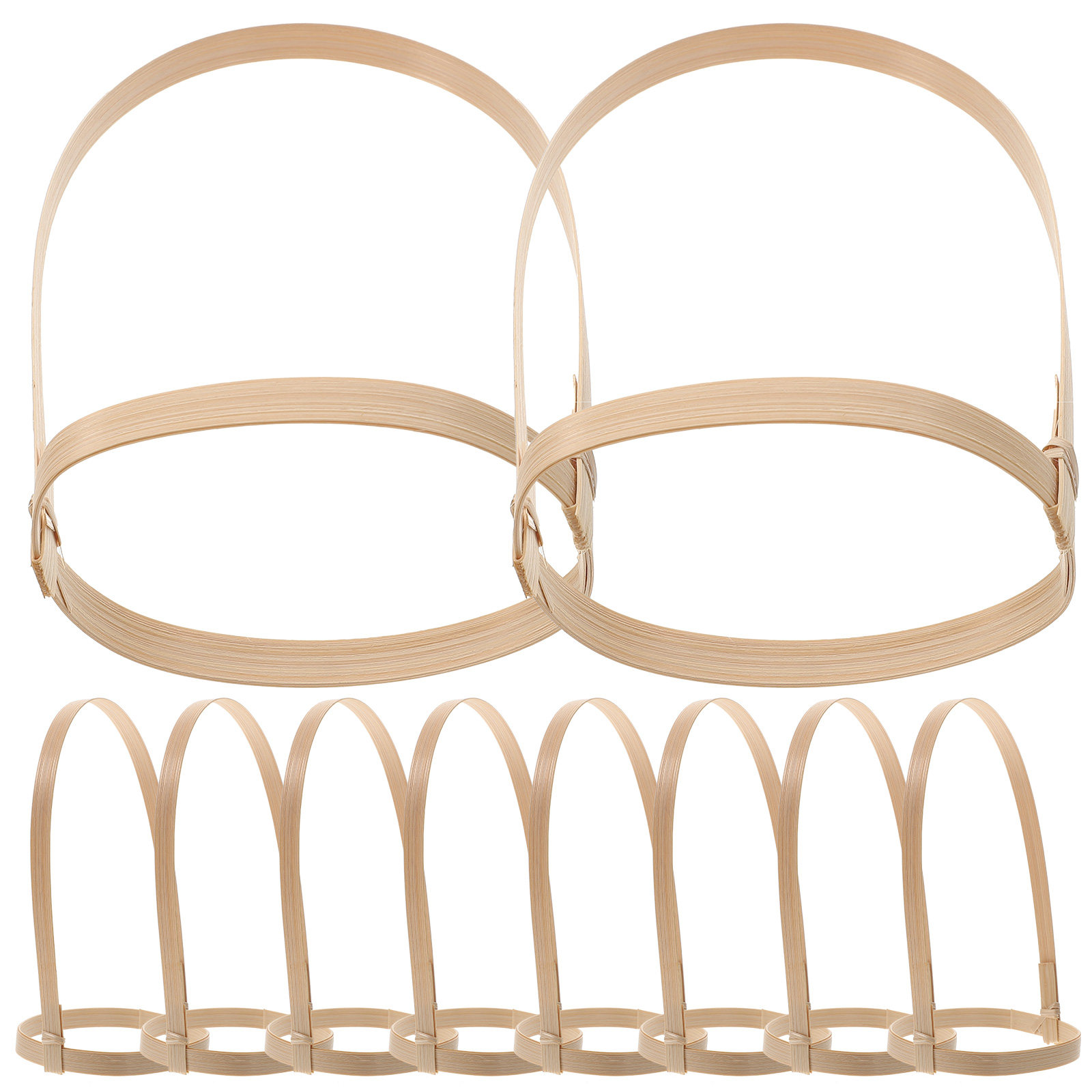 Bamboo Tea Tray - 10Pcs Bamboo Drink Carrier Coffee Cup