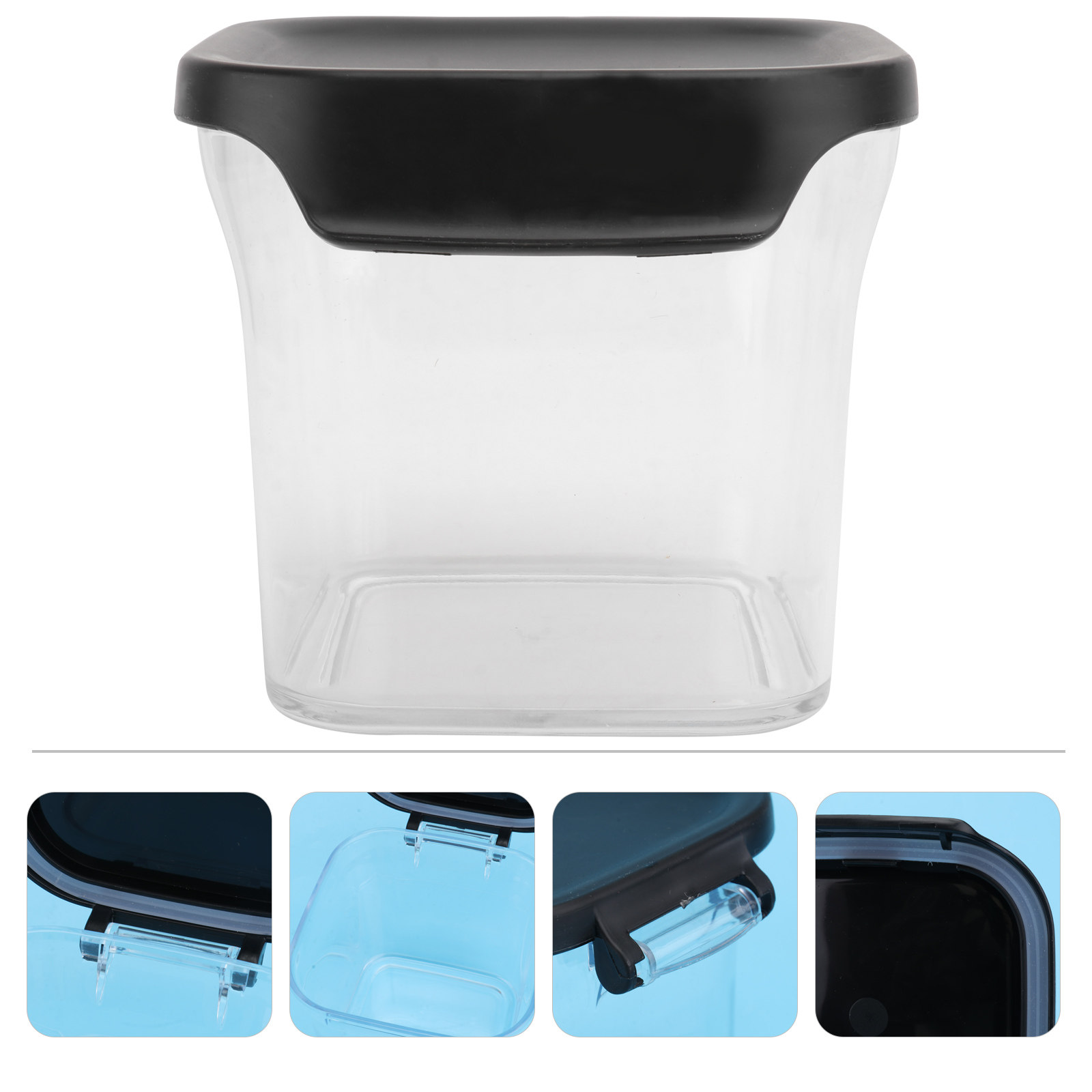 Coffee Tea Sugar - 630Ml Food-Grade Transparent Airtight Storage Jar