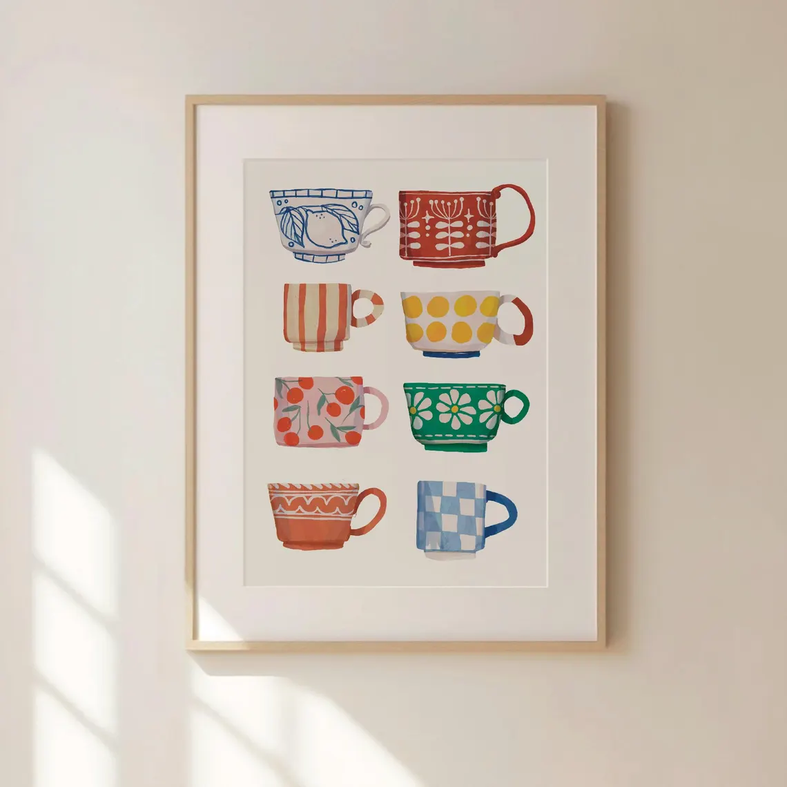 Coffee Tea Poster - Tea Cup Print, Breakfast poster, Coffee