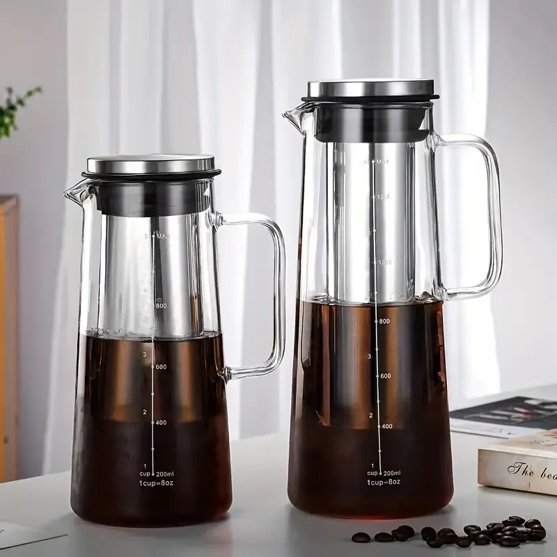 Cold Brew Jar - Glass Cold Brew Coffee Maker Pot