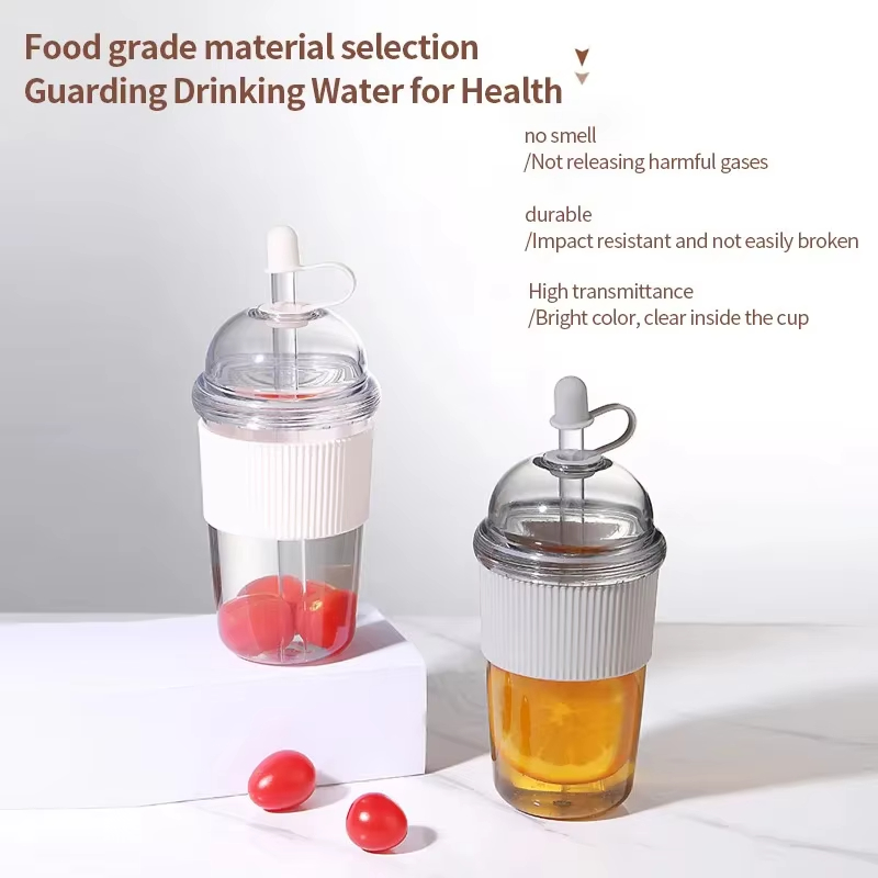 1pc 430ml Portable Flip Straw  - đánh giá và giá Coffee Jelly Tea