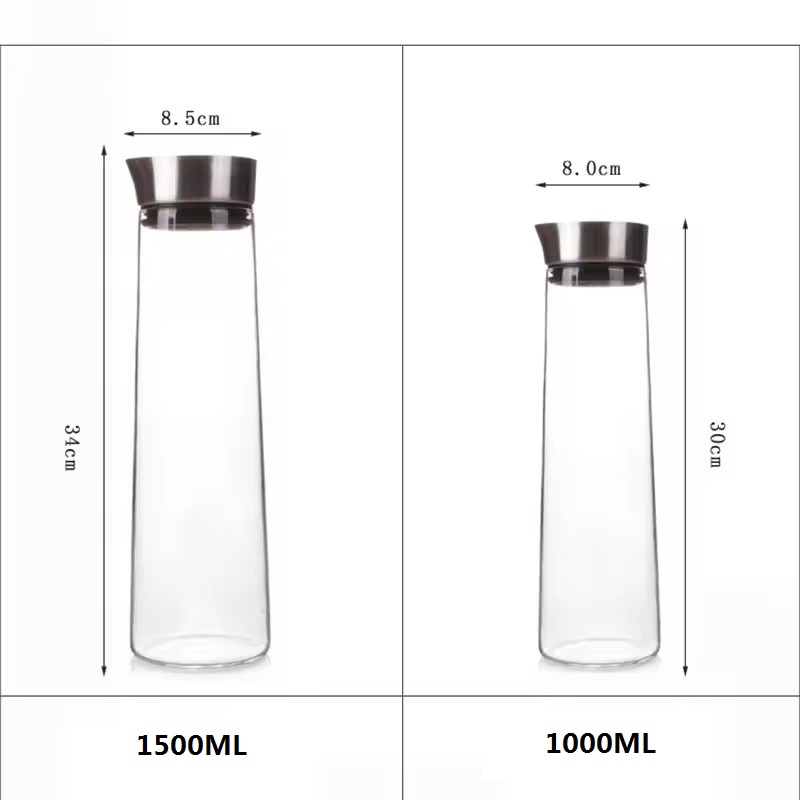 1L/1.5L Thickened Glass Water  - đánh giá và giá Cold Brew Jar