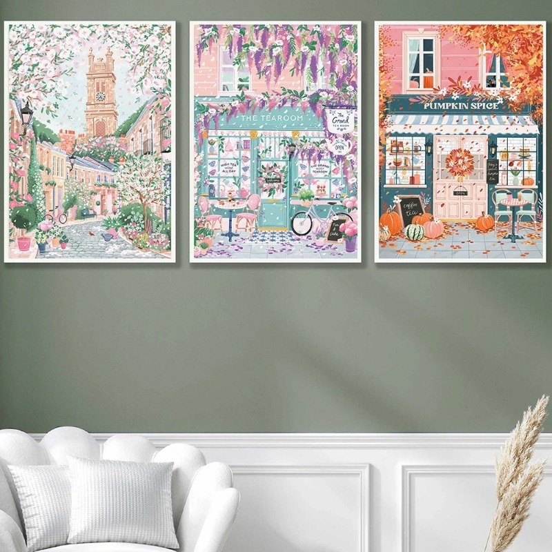 Paris London Hungary Travel Po - đánh giá và giá Coffee Tea Poster