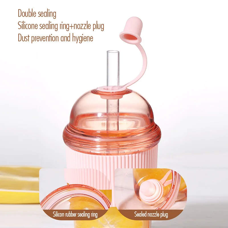 1pc 430ml Portable Flip Straw  - đánh giá và giá Coffee Jelly Tea
