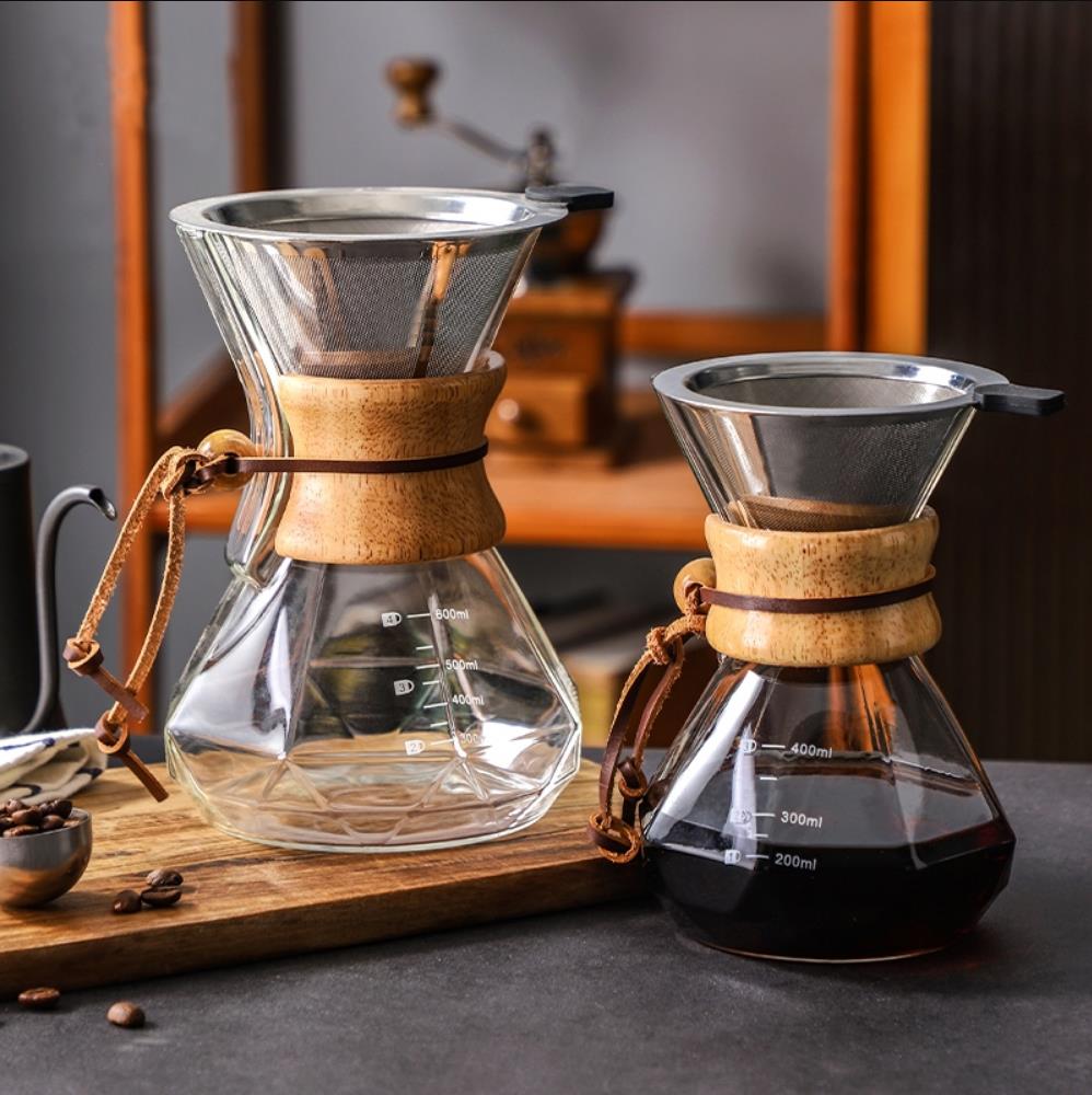 Glass Coffee Pot with Stainles - đánh giá và giá Cold Brew Jar