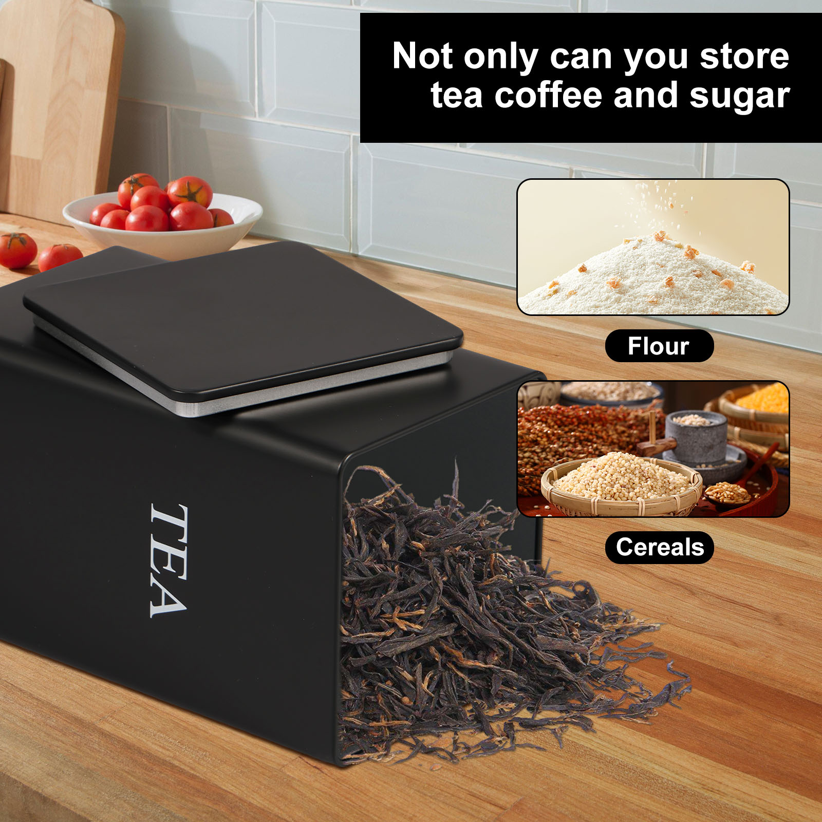 3Pcs Coffee Bean Storage Canis - đánh giá và giá Coffee Tea Sugar Canister Set