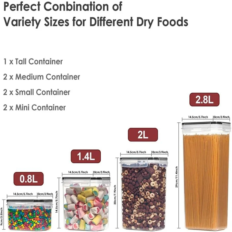 7Pcs Kitchen Food Storage Cont - đánh giá và giá Coffee Tea Sugar Canister Set
