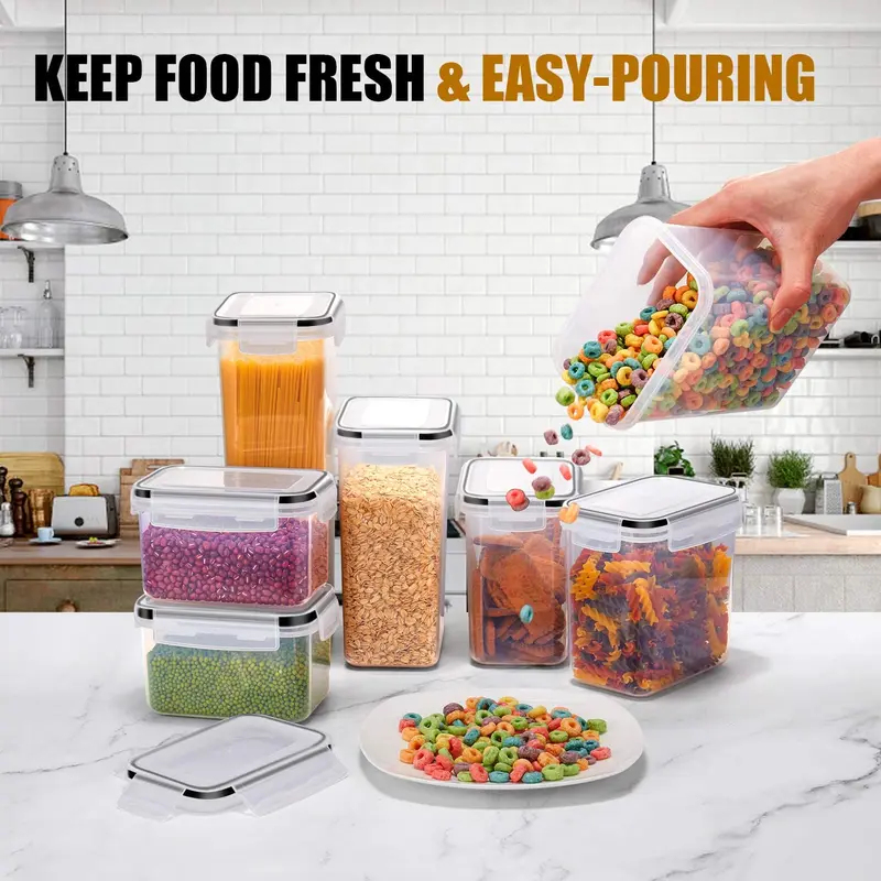 7Pcs Kitchen Food Storage Cont - đánh giá và giá Coffee Tea Sugar Canister Set