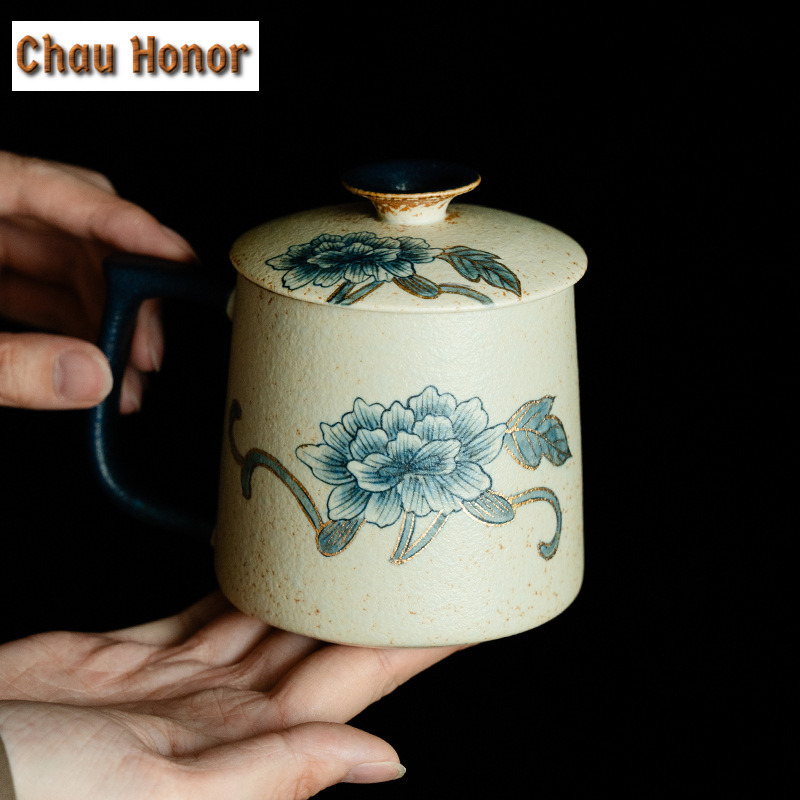 330ml Blue And White Flint Red - đánh giá và giá Draw Coffee And Tea