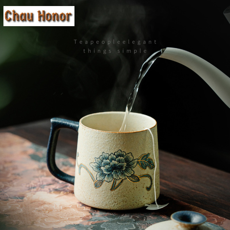 330ml Blue And White Flint Red - đánh giá và giá Draw Coffee And Tea