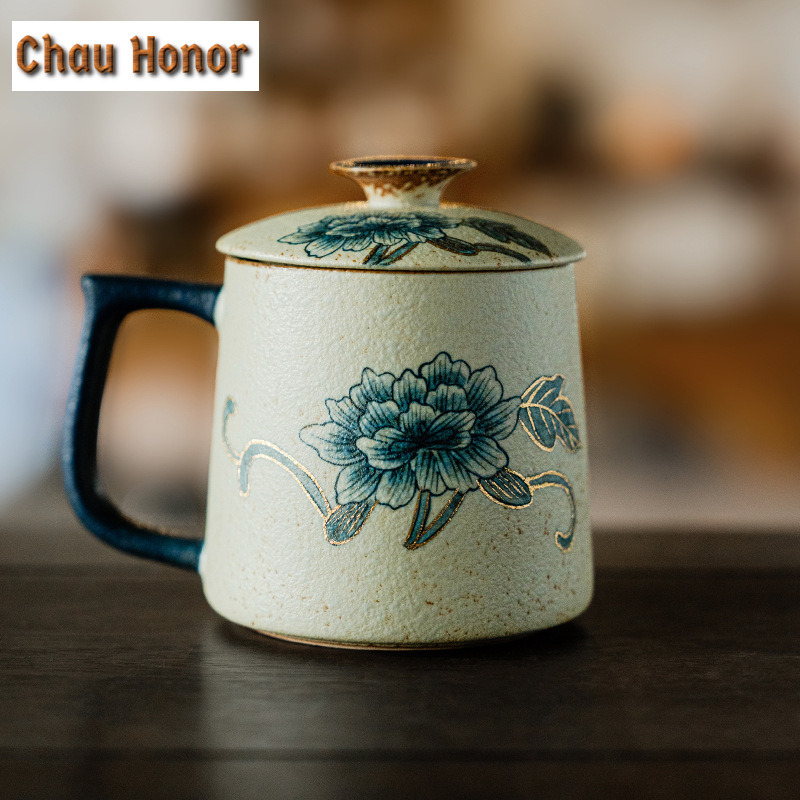 330ml Blue And White Flint Red - đánh giá và giá Draw Coffee And Tea