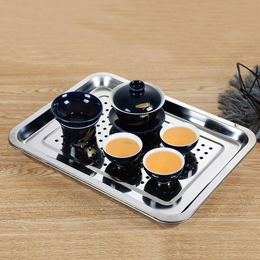 New Stainless Steel Tea Tray R - đánh giá và giá Bamboo Tea Tray