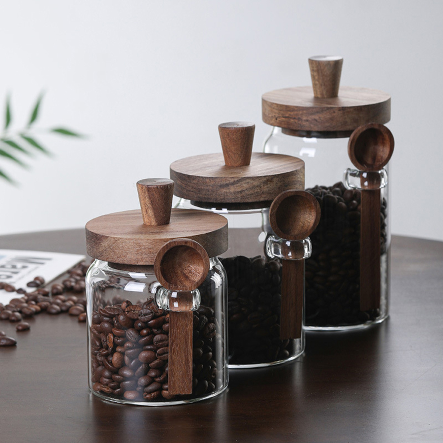 Glass Food Storage Containers  - đánh giá và giá Tea Coffee Sugar Container