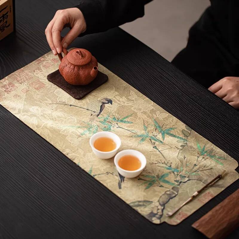 Chinese Cloud Silk Green Bambo - đánh giá và giá Bamboo Tea Tray