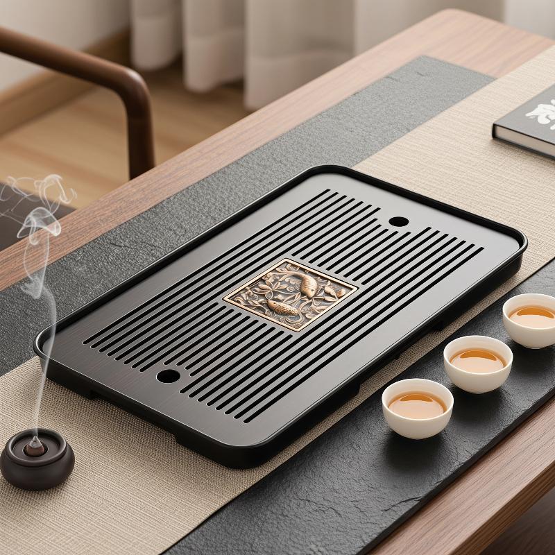 Double-Layer Wooden Tea Tray W - đánh giá và giá Bamboo Tea Tray