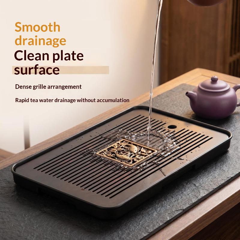 Double-Layer Wooden Tea Tray W - đánh giá và giá Bamboo Tea Tray