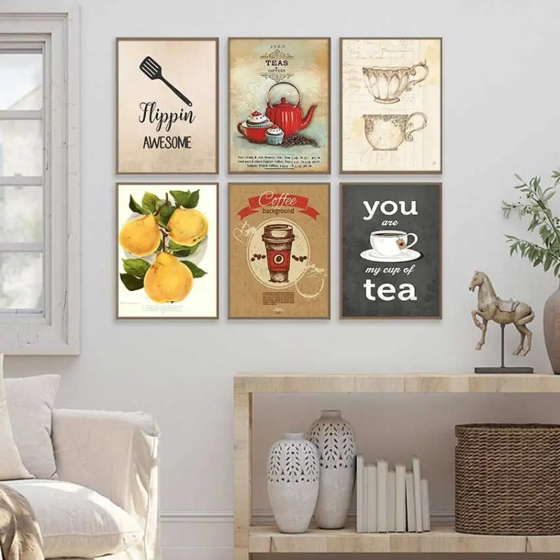 Vintage Hot Coffee Tea Time Fo - đánh giá và giá Coffee Tea Poster