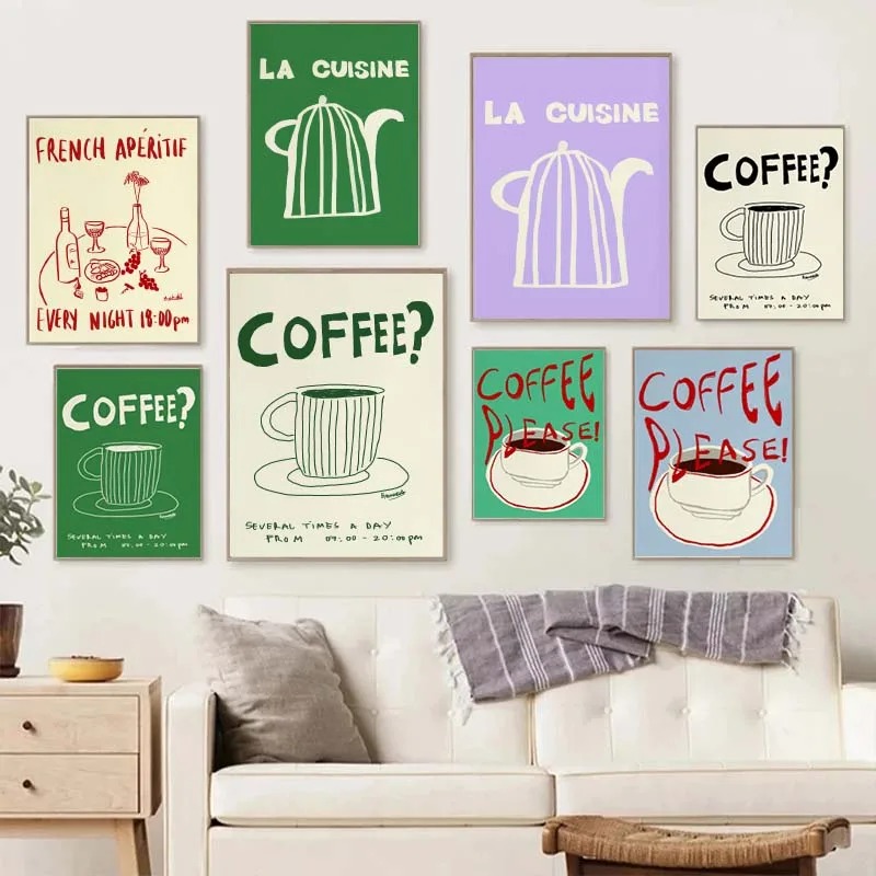 Colorful Drawings Abstract Art - đánh giá và giá Draw Coffee And Tea
