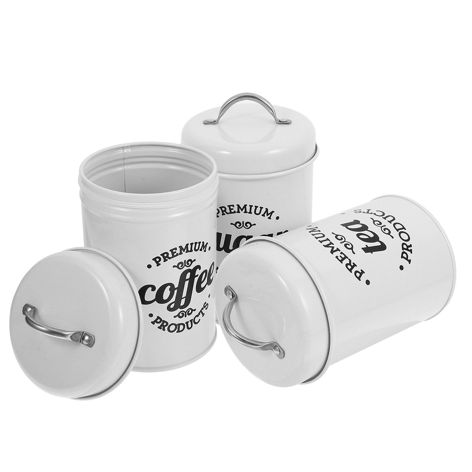 Sealed Iron Canister Set Elega - đánh giá và giá Coffee Tea Set