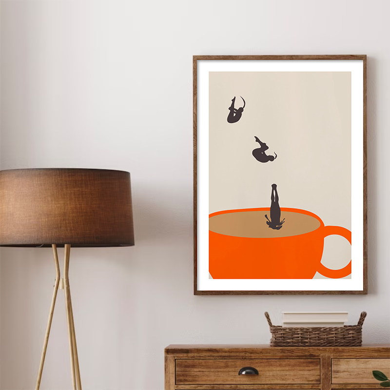 Funny Girl Coffee Tea Cup Medi - đánh giá và giá Coffee Tea Poster