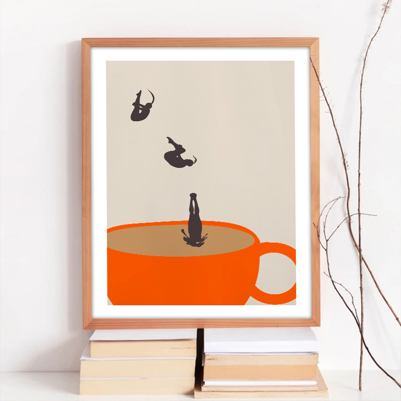 Funny Girl Coffee Tea Cup Medi - đánh giá và giá Coffee Tea Poster