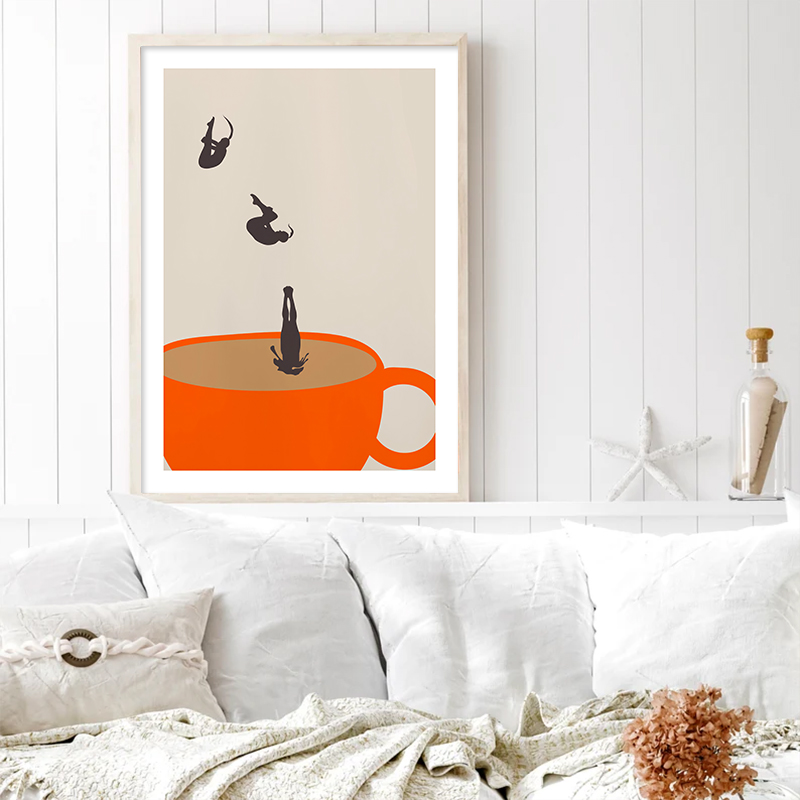 Funny Girl Coffee Tea Cup Medi - đánh giá và giá Coffee Tea Poster