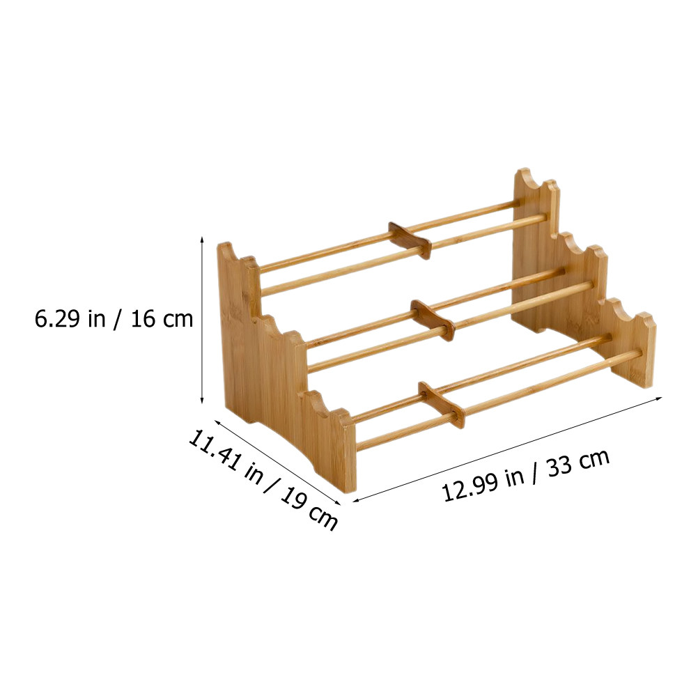 Bamboo Tea Cup Storage Rack wi - đánh giá và giá Coffee Tea Home