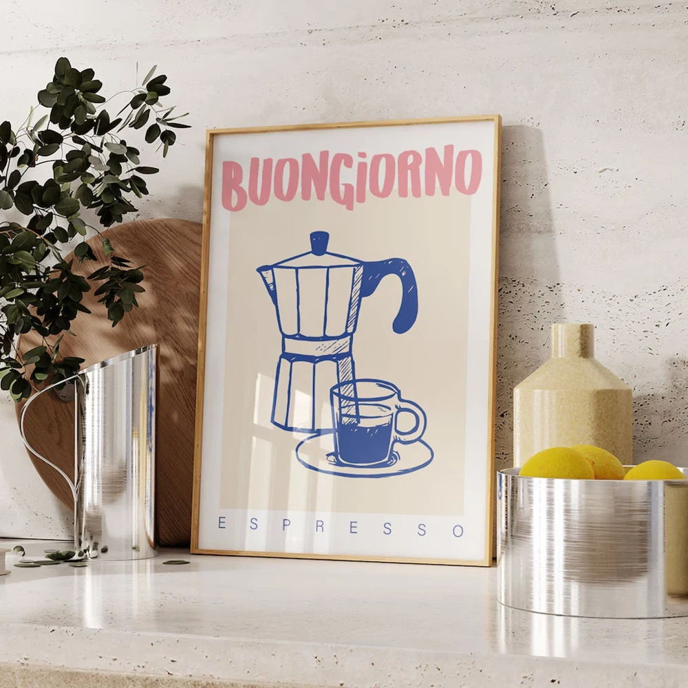 Modern Coffee Espresso Wall Ar - đánh giá và giá Coffee Tea Poster