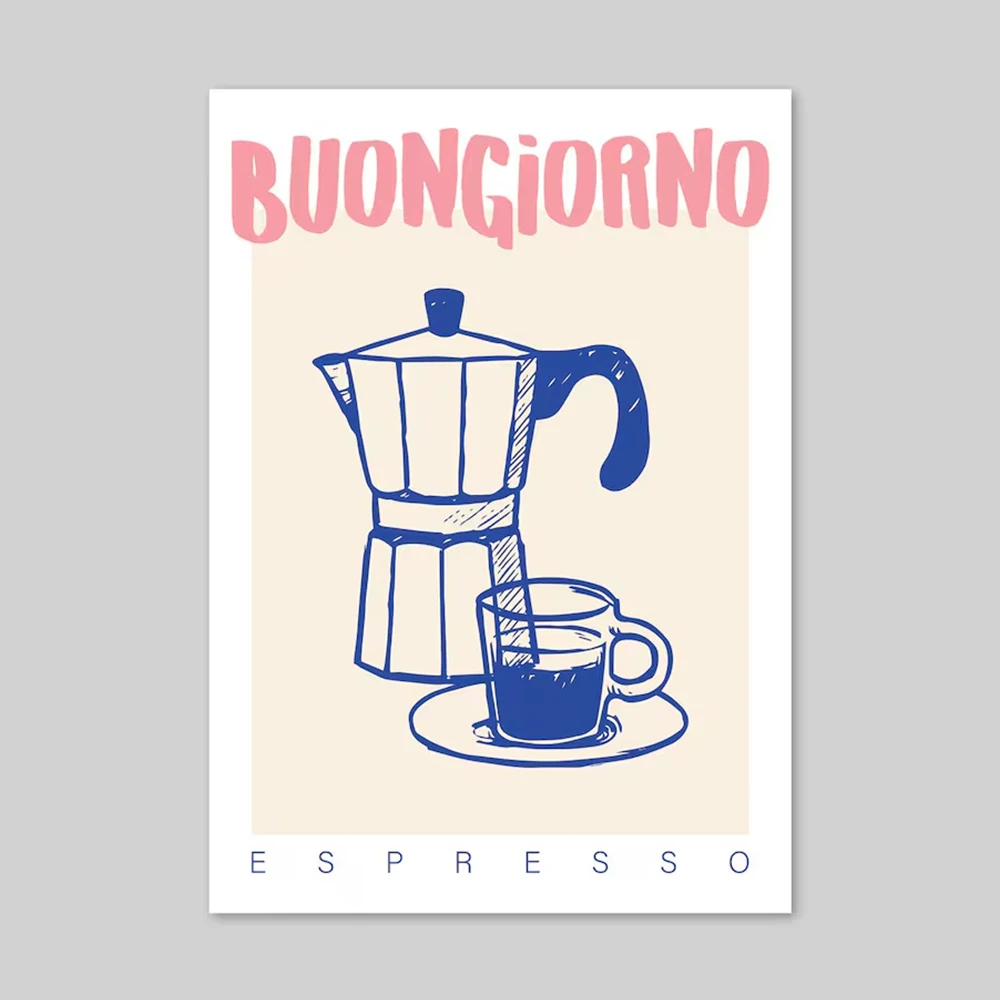 Modern Coffee Espresso Wall Ar - đánh giá và giá Coffee Tea Poster