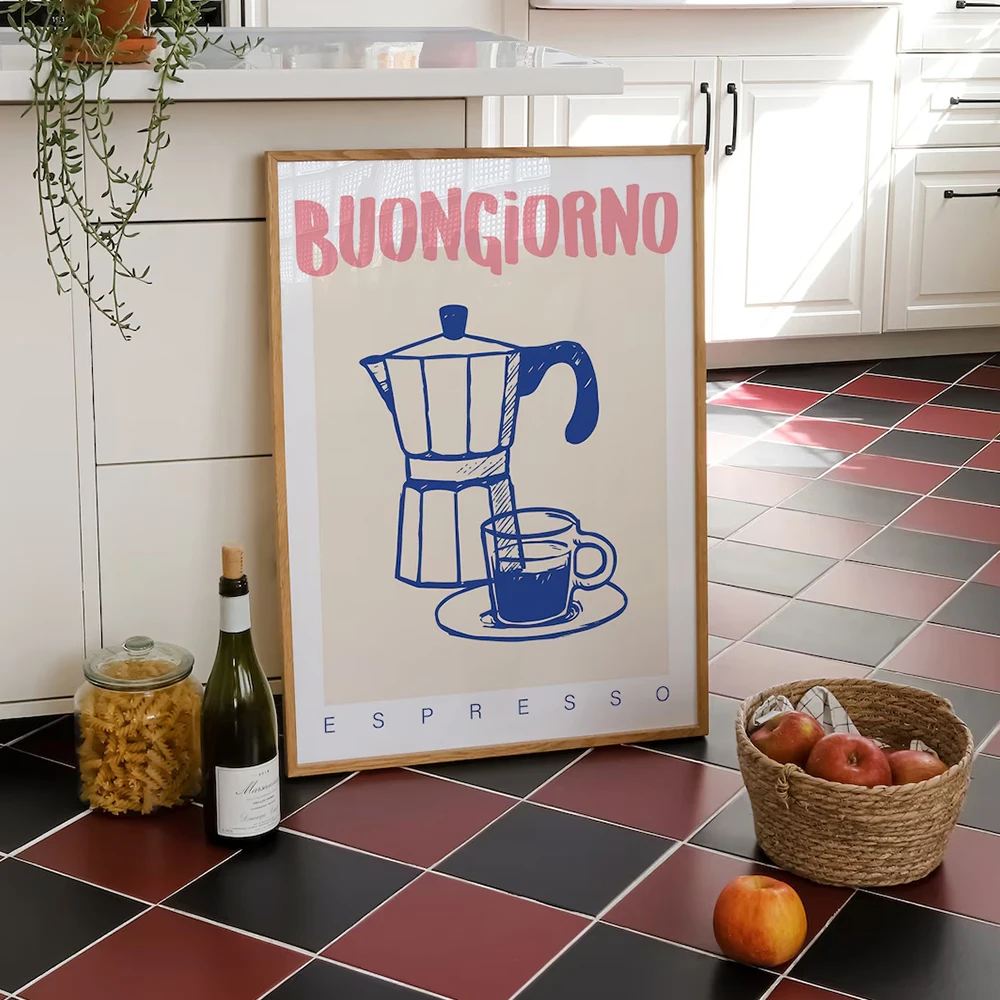 Modern Coffee Espresso Wall Ar - đánh giá và giá Coffee Tea Poster