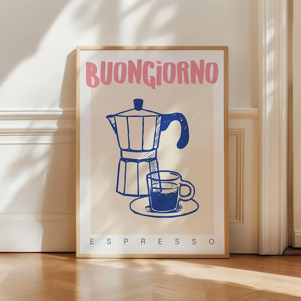 Modern Coffee Espresso Wall Ar - đánh giá và giá Coffee Tea Poster