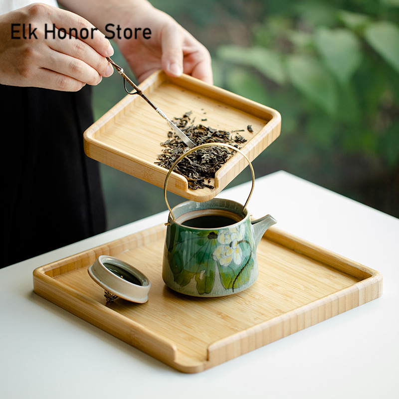 Chinese Bamboo Food Tray Puer  - đánh giá và giá Bamboo Tea Tray