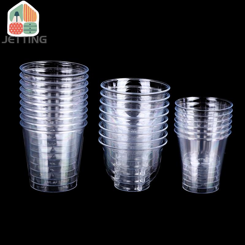 30-50pcs Clear Plastic Disposa - đánh giá và giá Coffee Jelly Tea