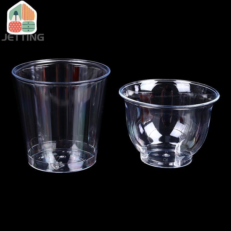 30-50pcs Clear Plastic Disposa - đánh giá và giá Coffee Jelly Tea