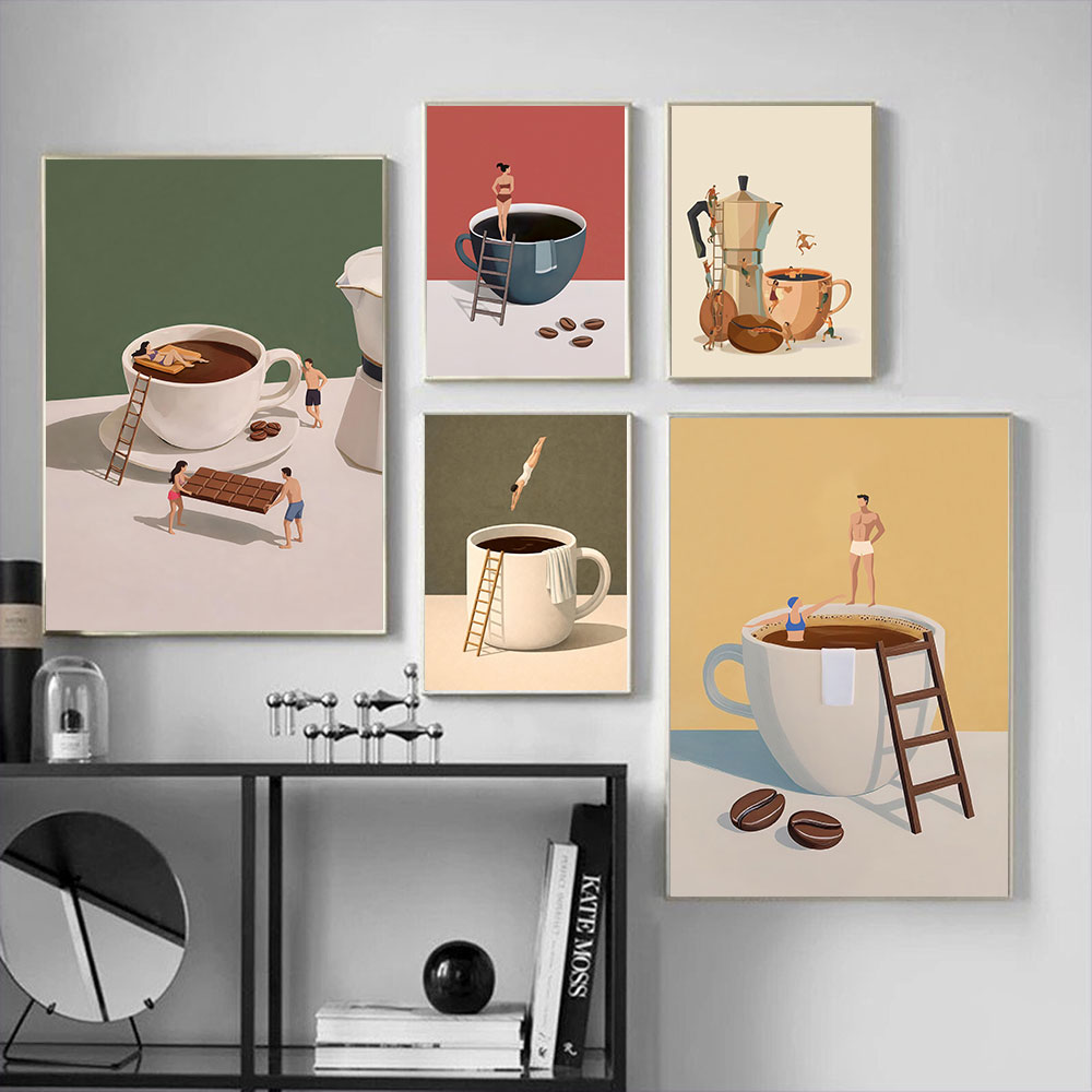 1pc frameless Coffee Adventure - đánh giá và giá Coffee Tea Poster