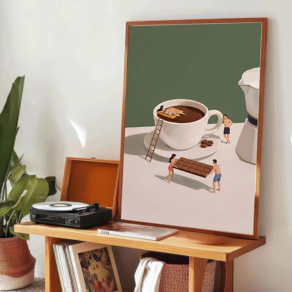 1pc frameless Coffee Adventure - đánh giá và giá Coffee Tea Poster