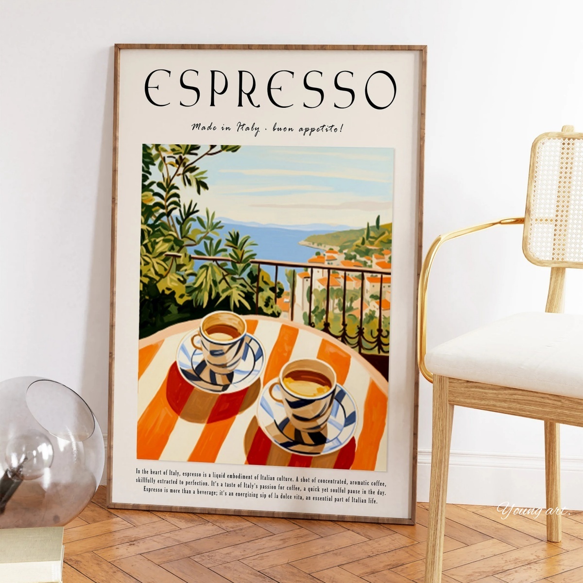 Italian Espresso Coffee Canvas - đánh giá và giá Coffee Tea Poster