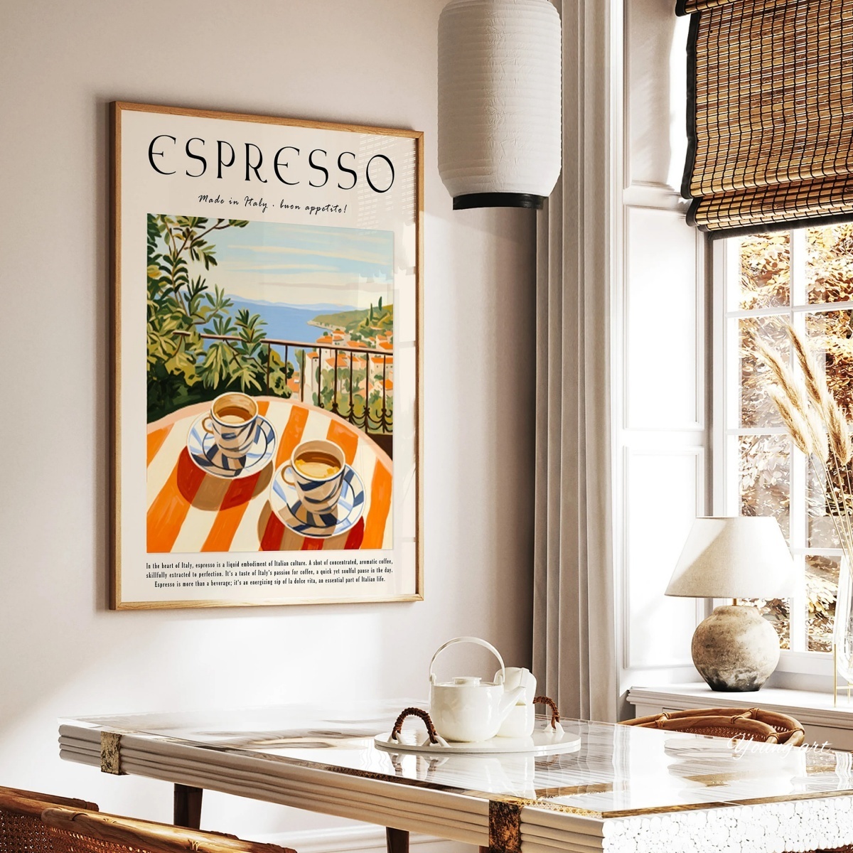 Italian Espresso Coffee Canvas - đánh giá và giá Coffee Tea Poster