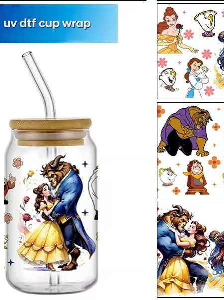 Cartoon popular Princess UV DT - đánh giá và giá Coffee And Tea Glass