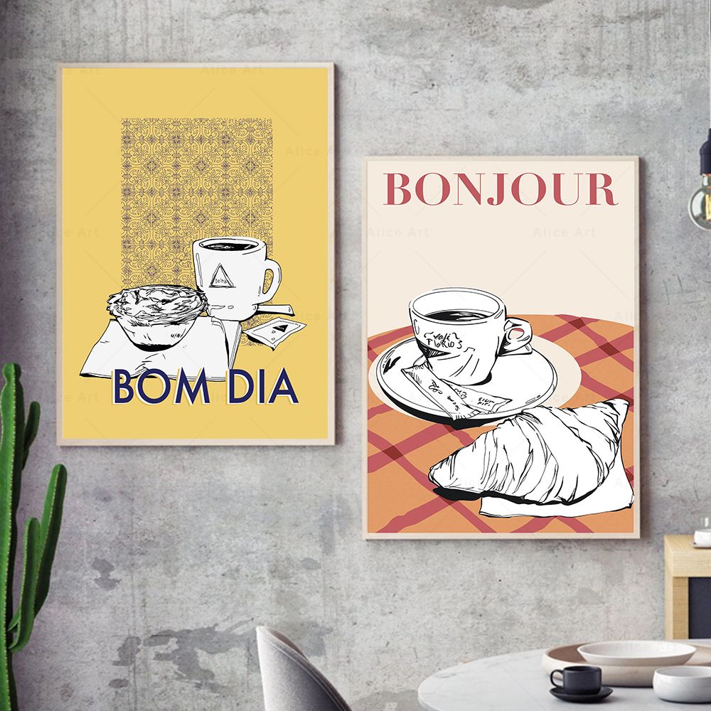 Drink Food Canvas Poster Frenc - đánh giá và giá Coffee Tea Poster