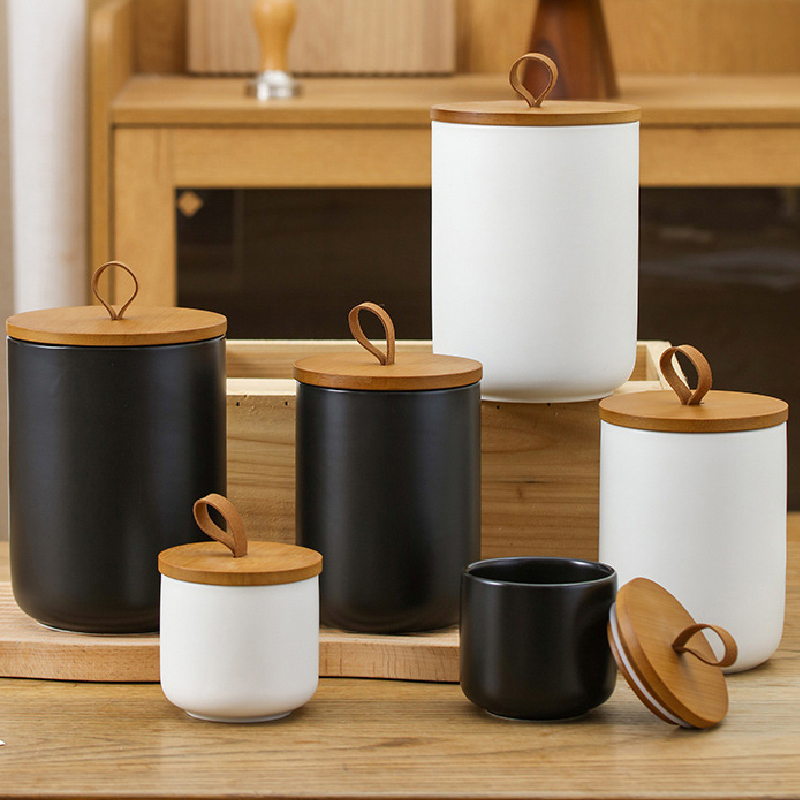 Nordic Ceramic Storage Jar Mat - đánh giá và giá Coffee Tea Sugar Canister Set