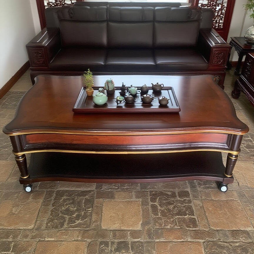 solid wood retro coffee table  - đánh giá và giá Draw Coffee And Tea