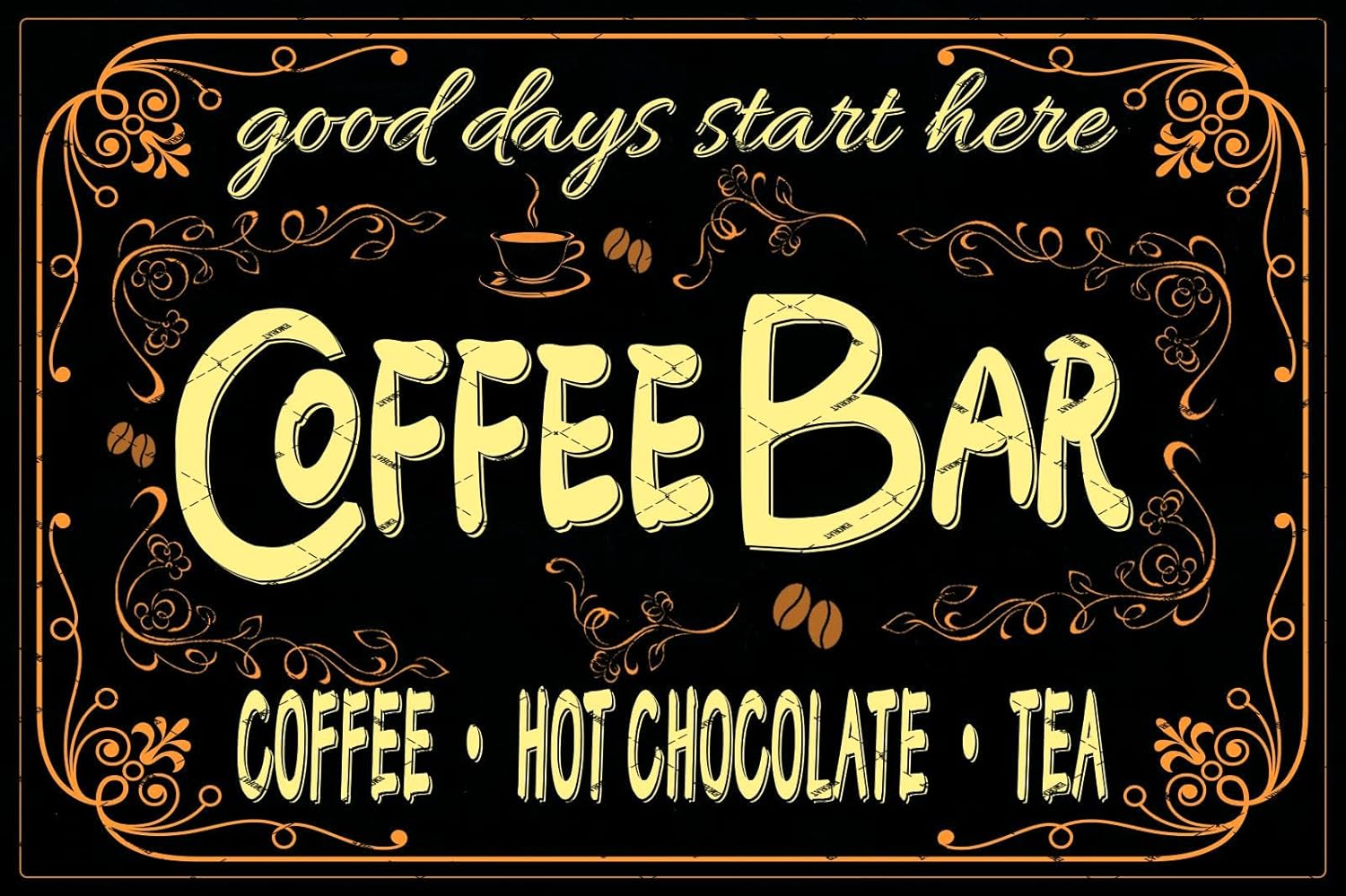 EMOHAT Coffee Bar Sign Hot Cho - đánh giá và giá Coffee Tea Poster