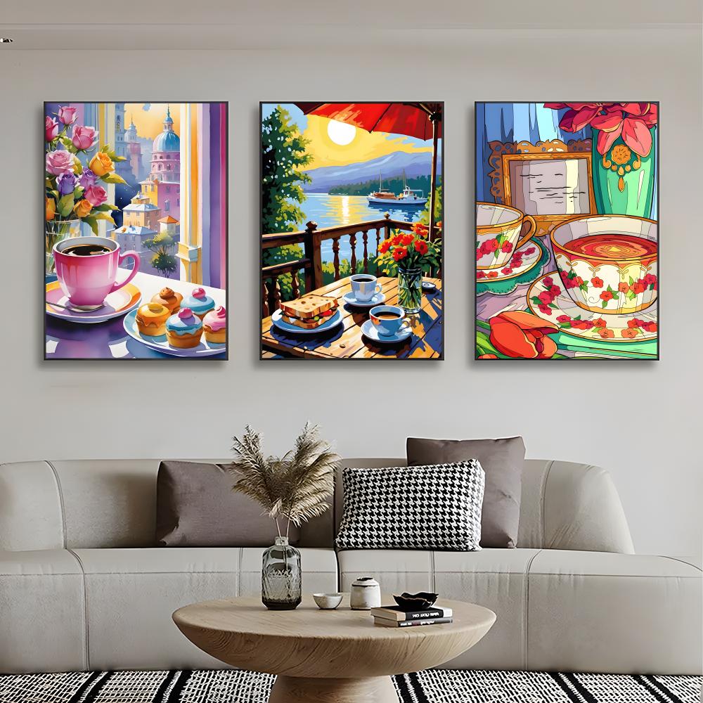 Sweet Cozy Delicate Art A-Afte - đánh giá và giá Coffee Tea Poster
