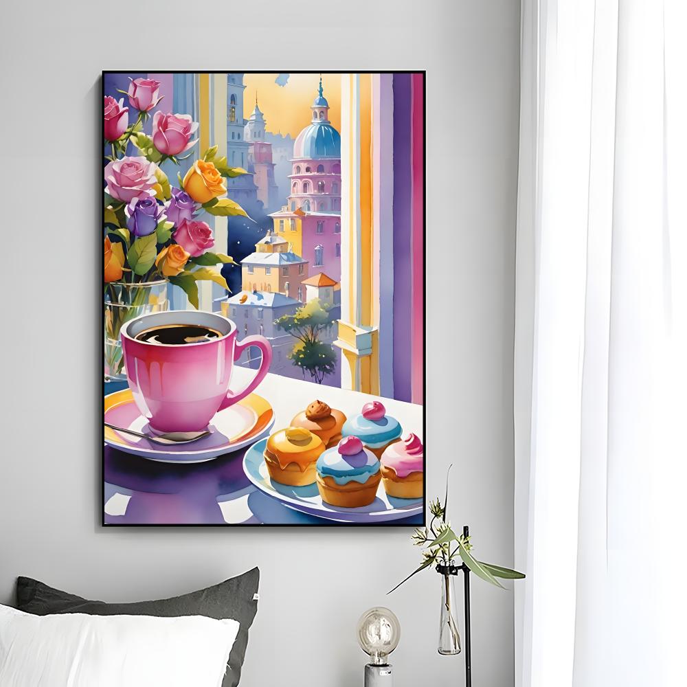 Sweet Cozy Delicate Art A-Afte - đánh giá và giá Coffee Tea Poster