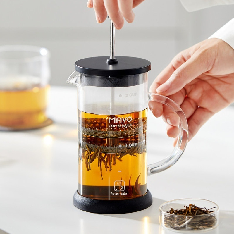 MAVO French Press Coffee Maker - đánh giá và giá Coffee And Tea Glass
