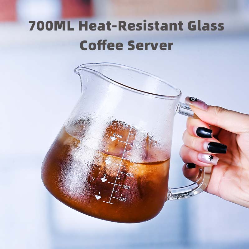 New High Borosilicate 700ml  G - đánh giá và giá Coffee Tea Set